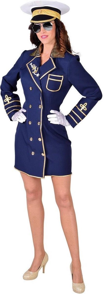 Kapitein & Matroos & Zeeman Kostuum | Marine Admiraal Oorlogsschip | Vrouw | Extra Small | Carnaval kostuum | Verkleedkleding